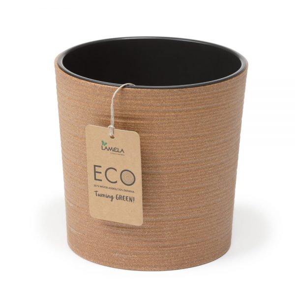 Ghiveci Lamela Malwa Eco Dluto-Set planter Maro 30 cm